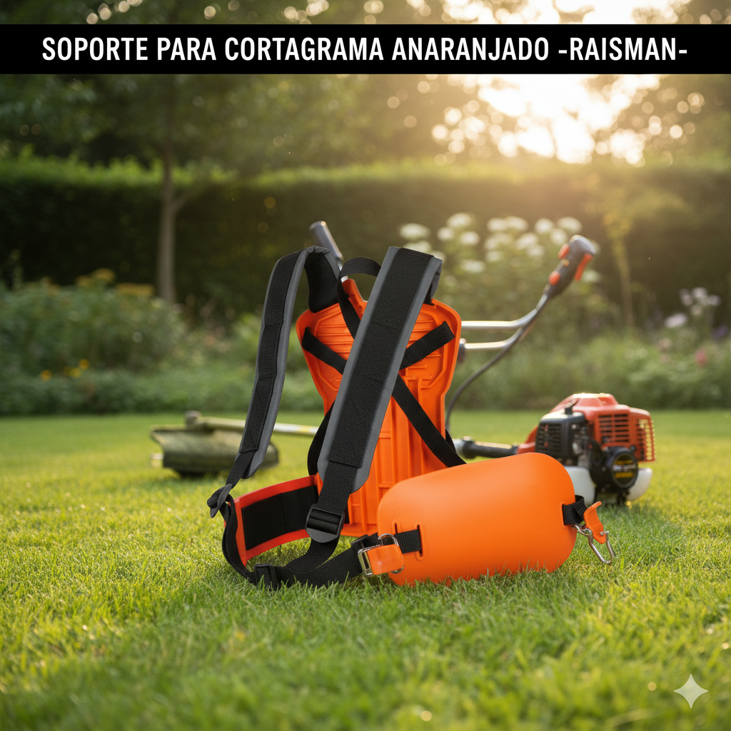ARNES O SOPORTE P/CORTA GRAMA ANARANJADO -RAISMAN-