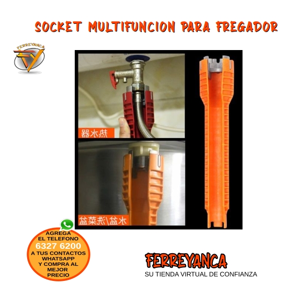 SOCKET MULTIFUNCION PARA FREGADOR